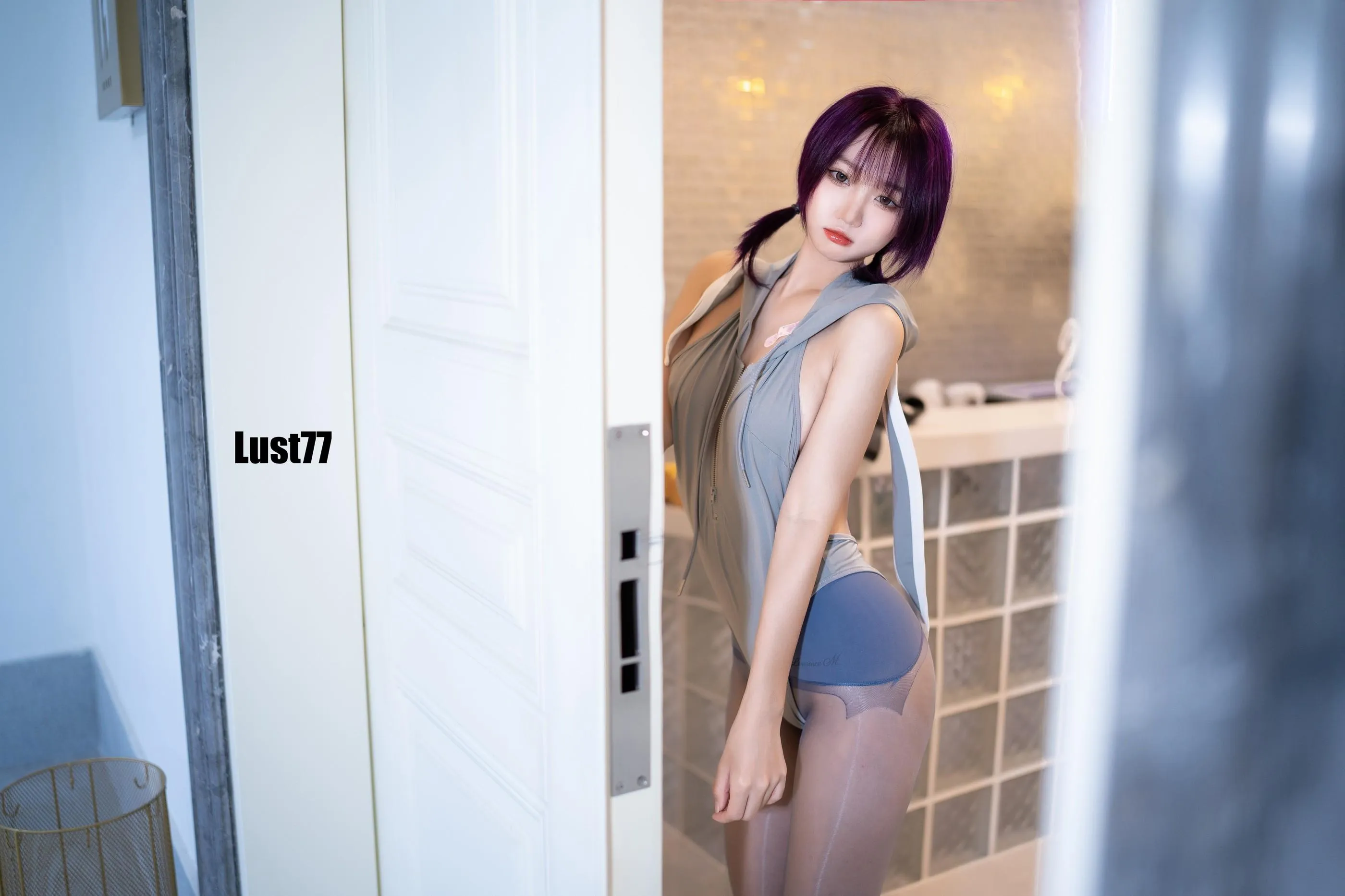 柒柒要乖额 – NO.050 小灰兔 [71P]插图6